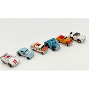 Vintage Micro Machines Convertible Car Lot of 6 Galoob Lamborghini Van Semi